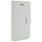 Vili Leather Style Flip Θήκη iPhone 4 & 4S Λευκό